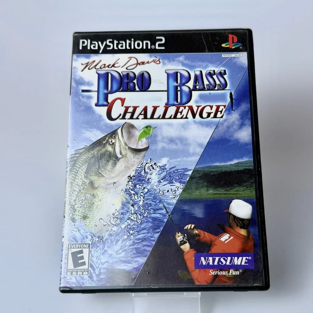Mark Davis Pro Bass Challenge Sony PlayStation 2 PS2 Natsume CIB Complete